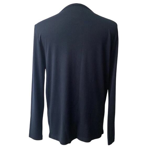 Theory Men's Snap Henley Black Modal Activate Jersey Sz XL Minimalist Casual EC - Picture 11 of 16